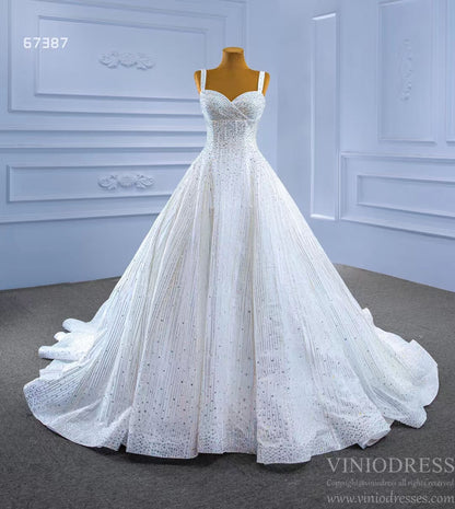 Beaded Ball Gown Wedding Dress 67387 Viniodress-wedding dresses 2025 -Viniodress-Ivory-Custom Size-