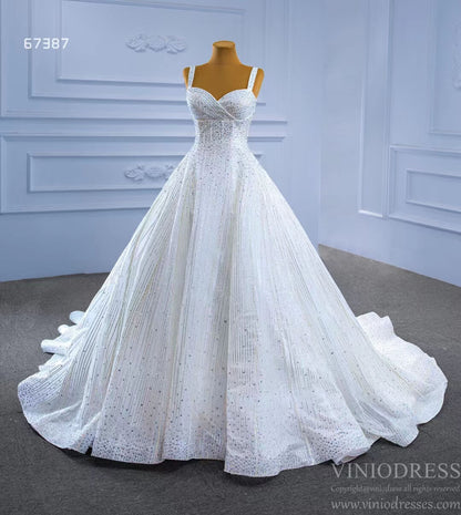 Beaded Ball Gown Wedding Dress 67387 Viniodress-wedding dresses 2025 -Viniodress-Ivory-Custom Size-