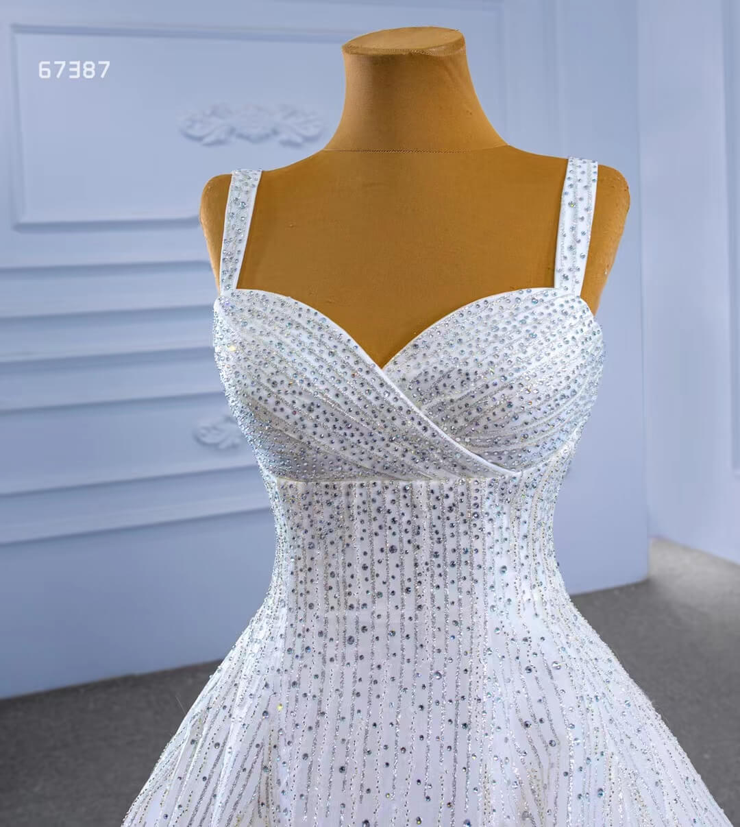 Beaded Ball Gown Wedding Dress 67387 Viniodress-wedding dresses 2025 -Viniodress-Ivory-Custom Size-