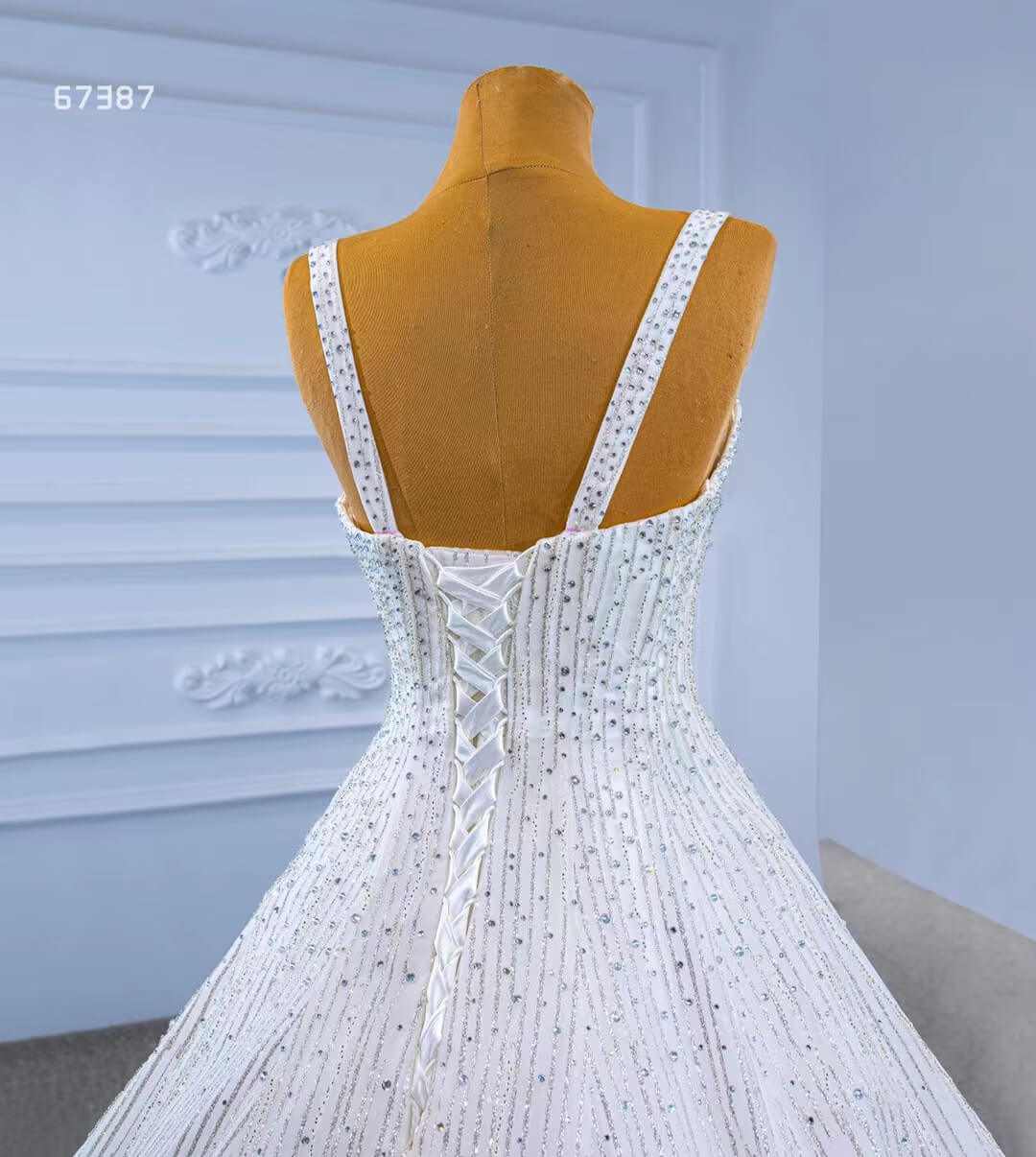 Beaded Ball Gown Wedding Dress 67387 Viniodress-wedding dresses 2025 -Viniodress-Ivory-Custom Size-