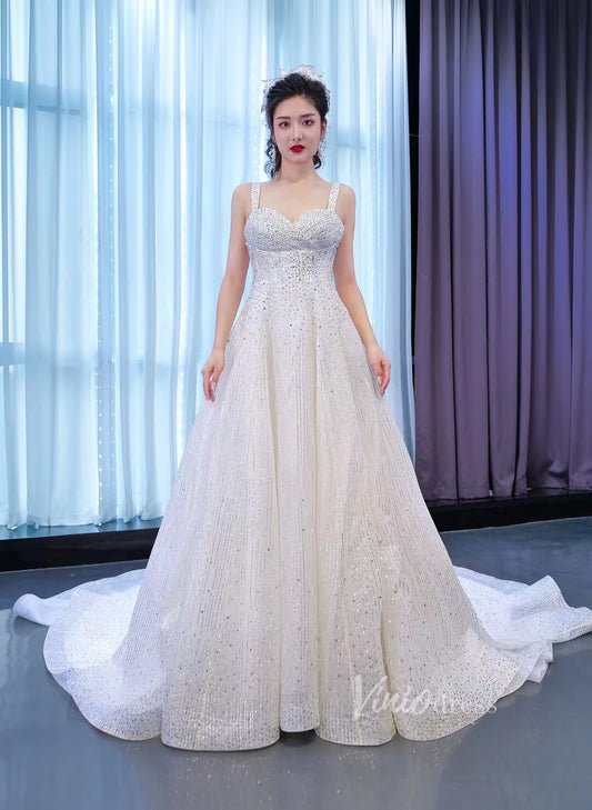 Beaded Ball Gown Wedding Dress 67387 Viniodress-wedding dresses 2025 -Viniodress-Ivory-Custom Size-