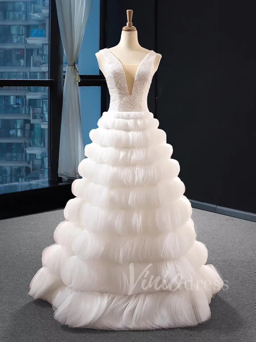Beaded Haute Couture Prom Dresses Royal Blue Celebrity Ball Gowns viniodress-prom dresses 2025 -Viniodress-Ivory-Custom Size-