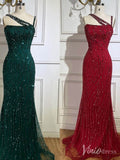 Beaded Lace Mermaid Prom Dresses Spaghetti Strap 20s Pageant Dress 20230-prom dresses-Viniodress-Viniodress