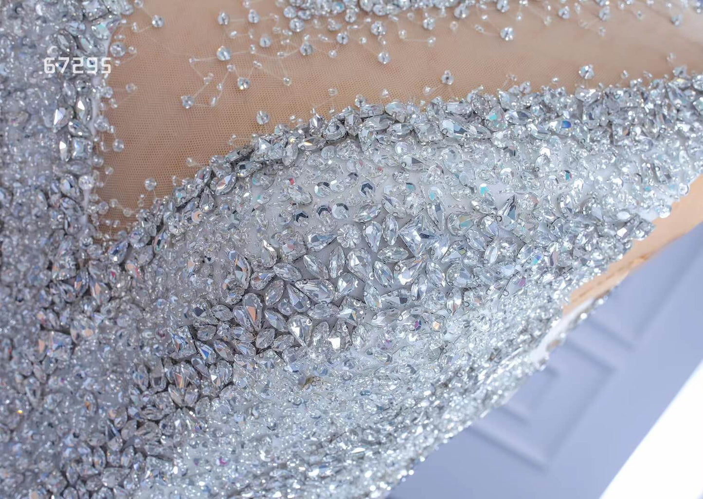 Beaded Mermaid Wedding Dresses High Neck Trumpet Bridal Dress 67295-wedding dresses 2025 -Viniodress-As Picture-Custom Size-