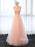 Cheap Beaded Mother of the Bride Dresses FD1341-formal dresses-Viniodress-Blush Pink-Custom Size-Viniodress