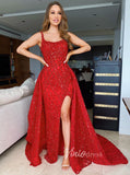 Prom Dress 2025 Beaded Overskirt Sheath Evening Dress with Slit 20033-unique prom dresses-As Picture-US 2-Viniodress