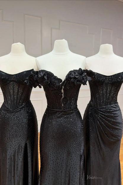 SQ027不转-prom dresses 2026-Viniodress-Black-A-Custom Size
