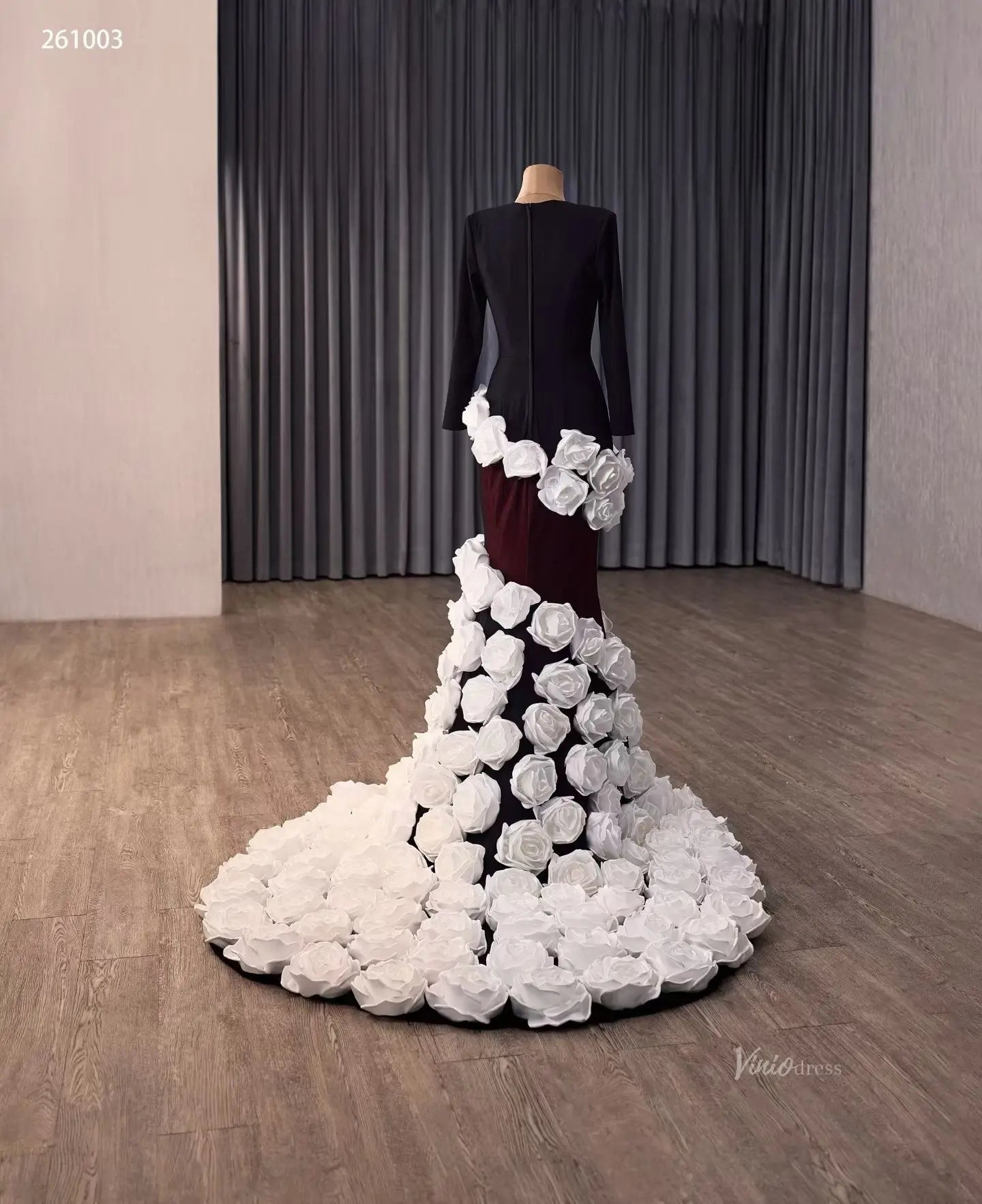 261003-wedding dresses 2026-Viniodress-Black-Custom Size – Add Measurements in Cart-