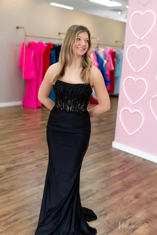 SS208-prom dresses 2026-Viniodress-Black-US 0-