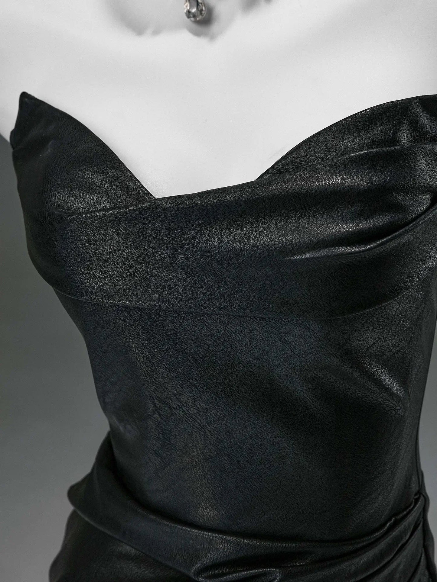 Black Strapless Satin Prom Dresses with Sweetheart Neckline & Ruched Bodice - CQ0134-Couture Gown 2025 -Viniodress-Black-Custom Size-