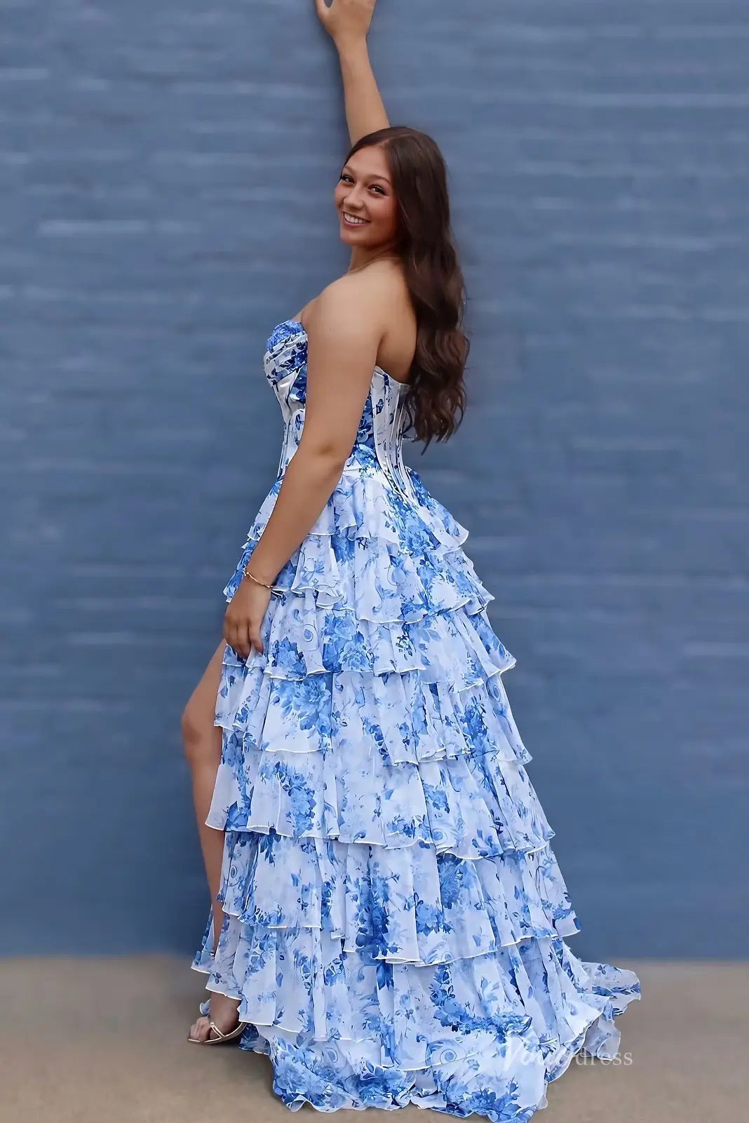 RF067-prom dresses 2026-Viniodress-Blue-Custom Size-