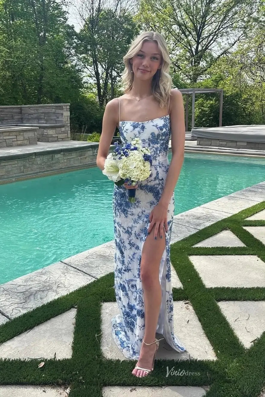 LP010-prom dresses 2026-Viniodress-Blue-Custom Size-