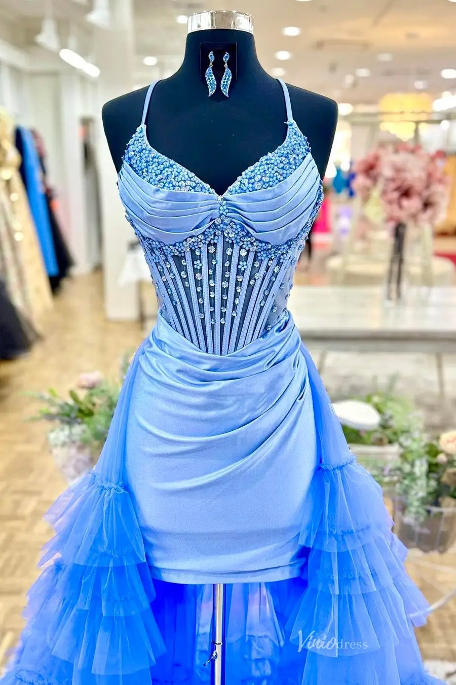 RF121不转-prom dresses 2026-Viniodress-Blue-Mini-Custom Size