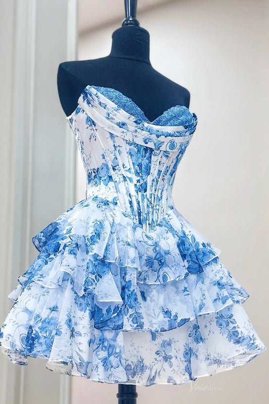 HF001不转-Homecoming Dresses 2026-Viniodress-Blue-Custom Size-
