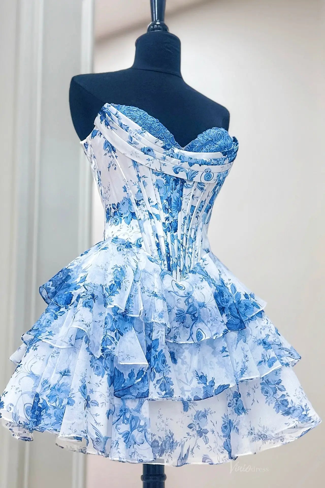 HF001不转-Homecoming Dresses 2026-Viniodress-Blue-Custom Size-