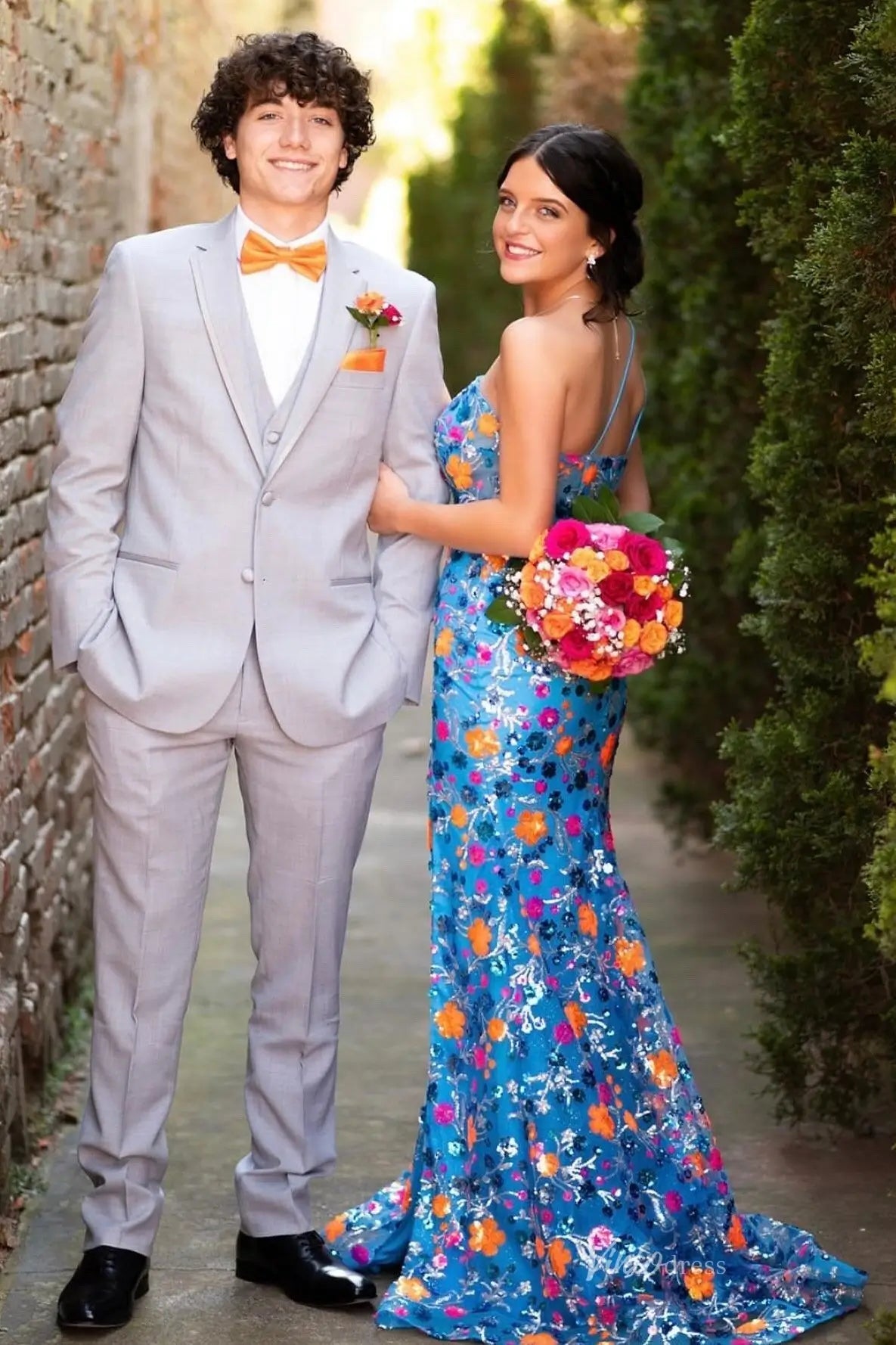 LP019-prom dresses 2026-Viniodress-Blue-Custom Size-