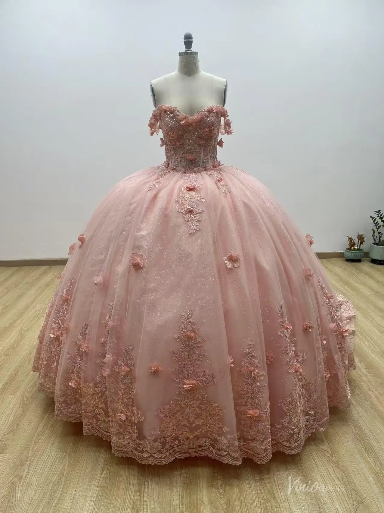 QC015-Quinceanera Dresses 2026-Viniodress-Blush-Custom Size – Add Measurements in Cart-