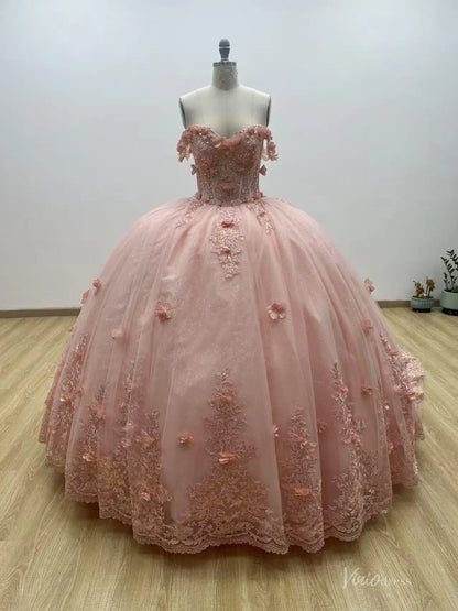 QC015-Quinceanera Dresses 2026-Viniodress-Blush-Custom Size – Add Measurements in Cart-