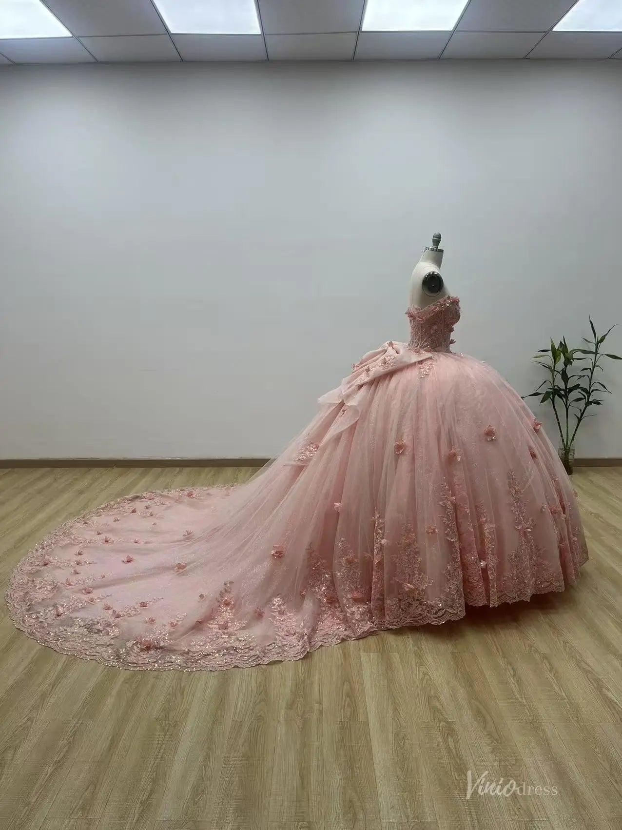 QC015-Quinceanera Dresses 2026-Viniodress-Blush-Custom Size – Add Measurements in Cart-