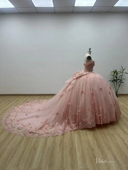QC015-Quinceanera Dresses 2026-Viniodress-Blush-Custom Size – Add Measurements in Cart-