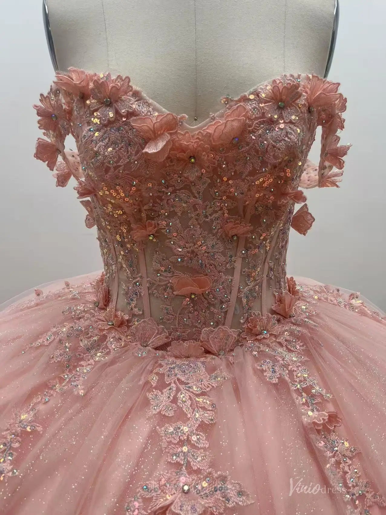 QC015-Quinceanera Dresses 2026-Viniodress-Blush-Custom Size – Add Measurements in Cart-