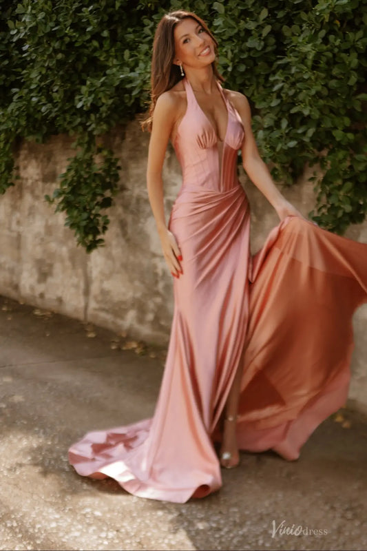 SS219-Evening Dresses 2026-Viniodress-Pink-Custom Size – Add Measurements in Cart-