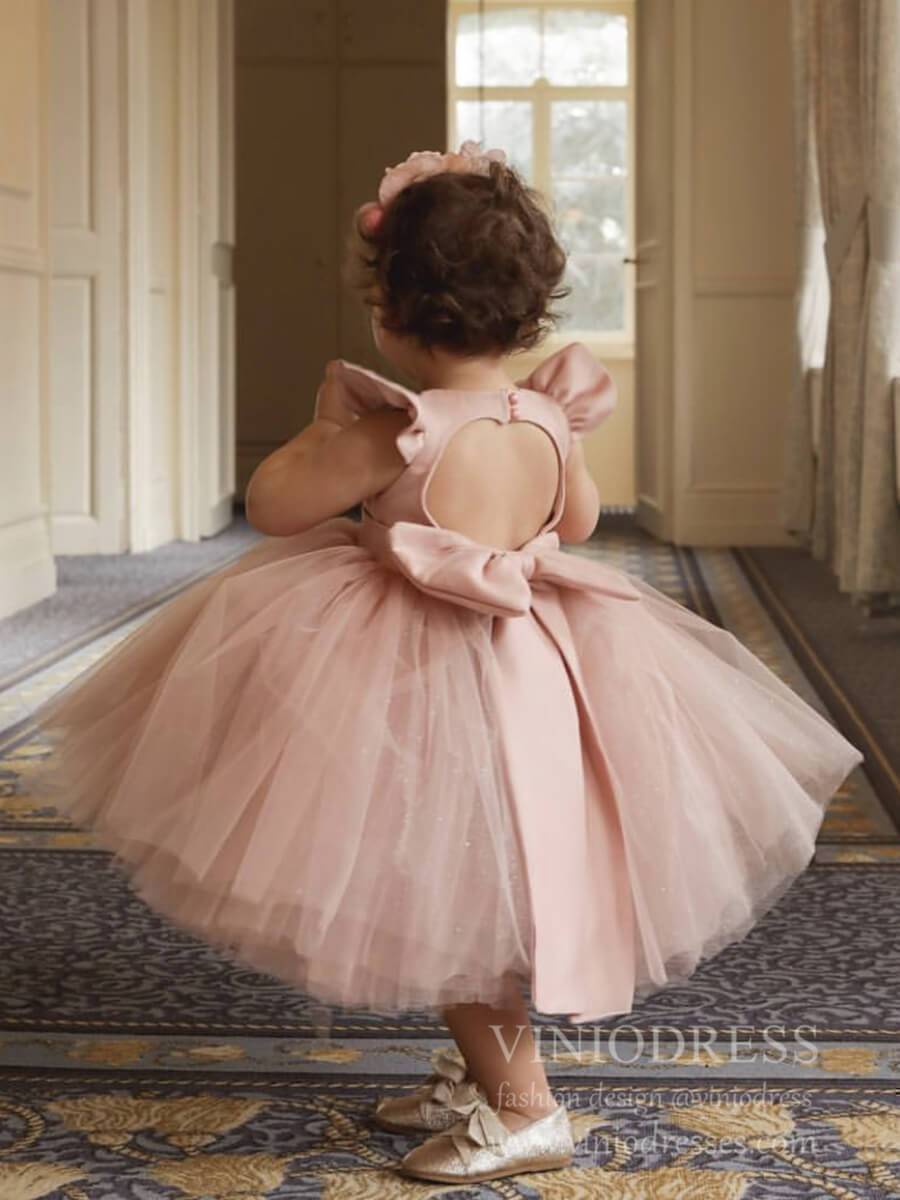 Blush Pink Kids Tutu Dress Flower Girl Dresses GL1059-flower girl dresses 2025 -Viniodress-Blush Pink-Custom Size-