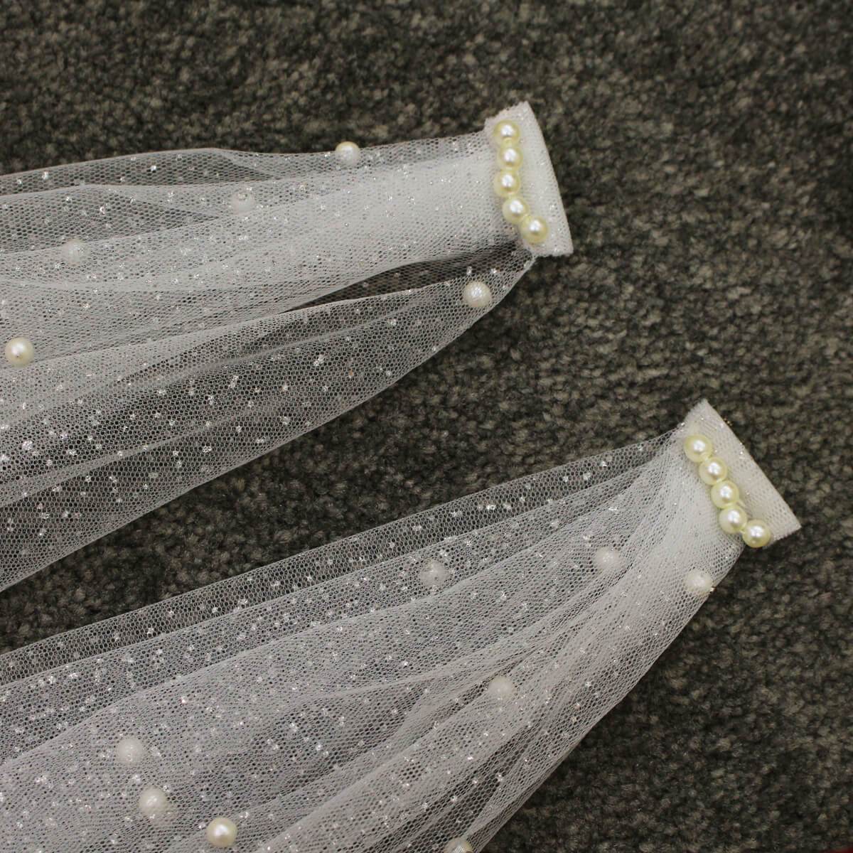 Pearl Cathedral Cape Veil Viniodress V681-Veils-Viniodress-Ivory-Viniodress