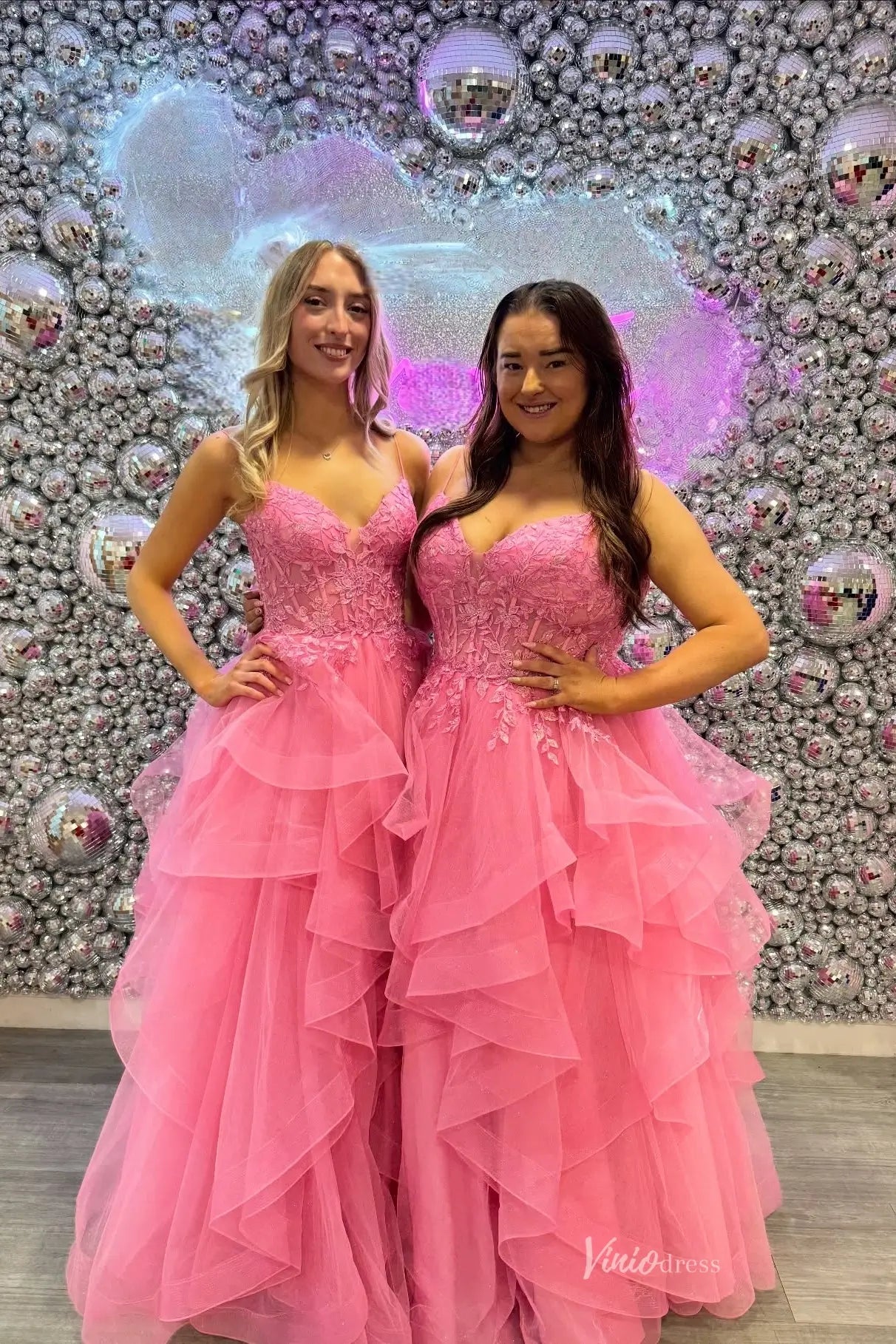 RF093-prom dresses 2026-Viniodress-Pink-Custom Size-