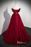 Prom Dress 2025 Burgundy Pleated Tulle Prom Dresses with Bow-Tie FD3532-unique prom dresses-Burgundy-Custom Size-Viniodress