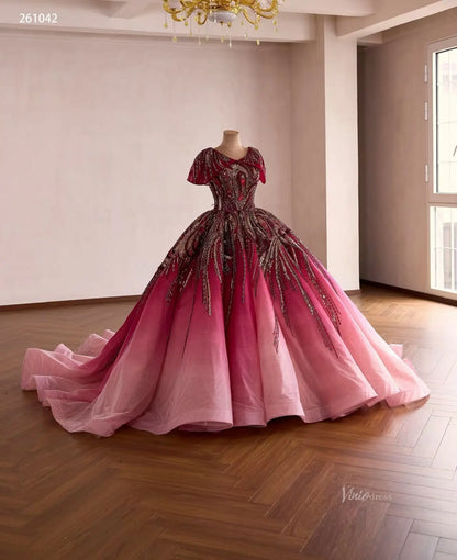 261042 80cm-Quinceanera Dresses 2026-Viniodress-Burgundy-Custom Size – Add Measurements in Cart-