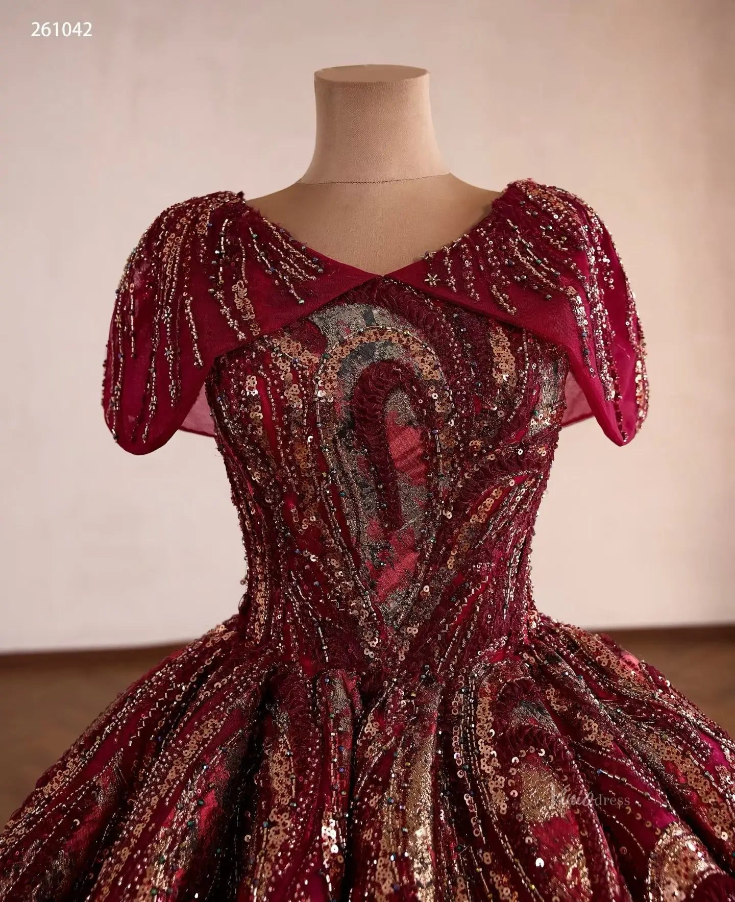 261042 80cm-Quinceanera Dresses 2026-Viniodress-Burgundy-Custom Size – Add Measurements in Cart-