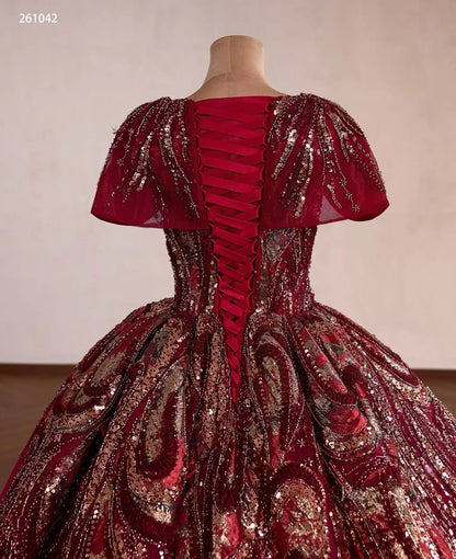 261042 80cm-Quinceanera Dresses 2026-Viniodress-Burgundy-Custom Size – Add Measurements in Cart-