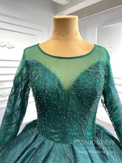 Burgundy Wine Quince Dresses Beaded Lace Princess Dress Viniodress 67369 viniodress-Quinceanera Dresses 2025 -Viniodress-Burgundy-Custom Size-