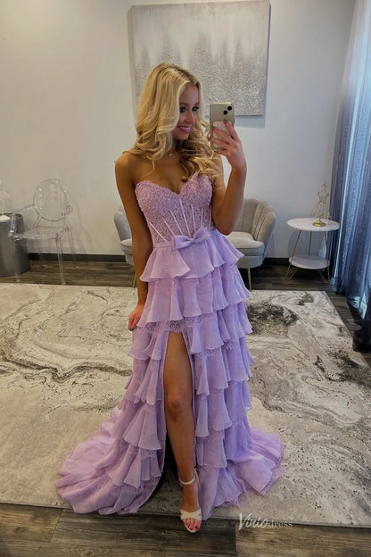 RF323-prom dresses 2026-Viniodress-Butter Yellow-Custom Size-