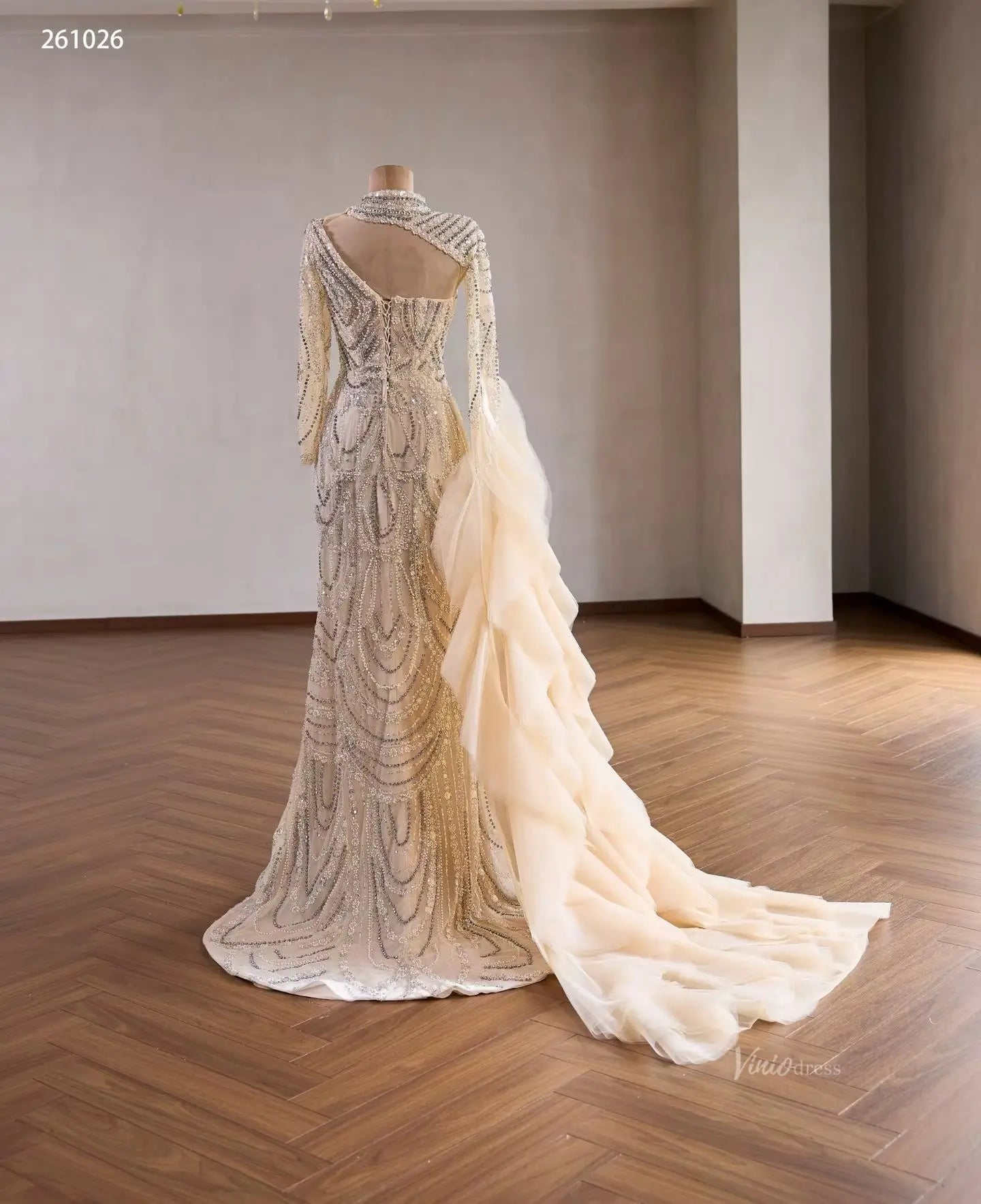 261026-wedding dresses 2026-Viniodress-Champagne-Custom Size – Add Measurements in Cart-