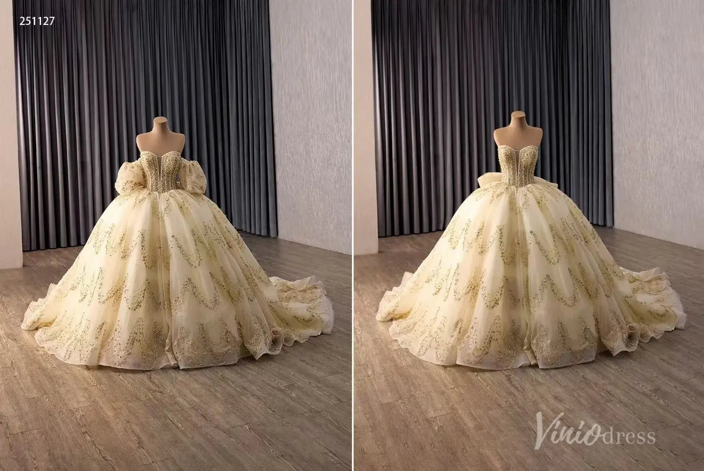 251127 1米-Quinceanera Dresses 2026-Viniodress-Champagne-Custom Size – Add Measurements in Cart-