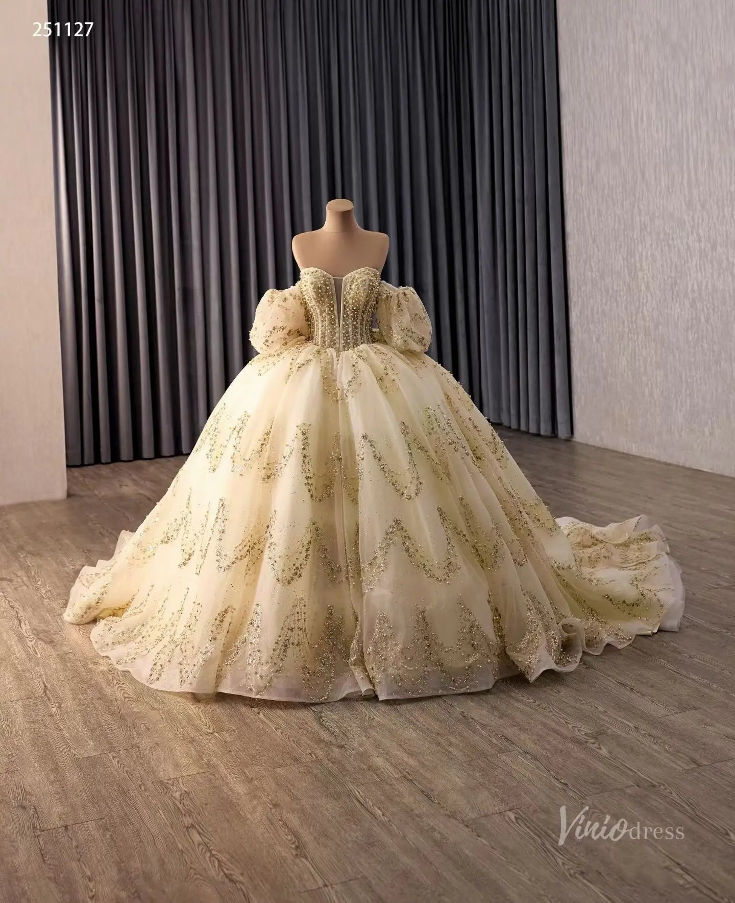 251127 1米-Quinceanera Dresses 2026-Viniodress-Champagne-Custom Size – Add Measurements in Cart-