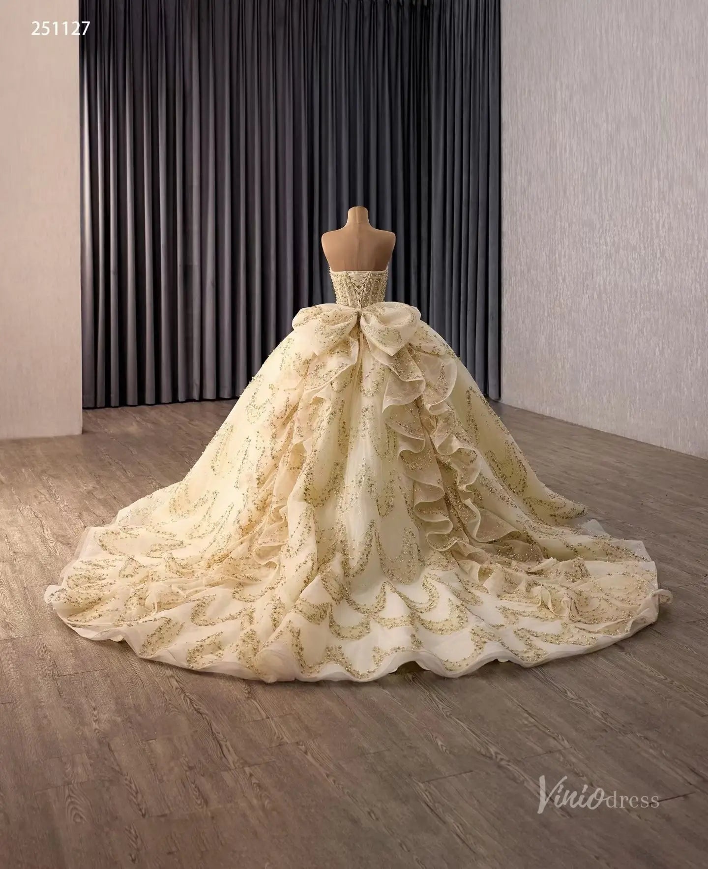 251127 1米-Quinceanera Dresses 2026-Viniodress-Champagne-Custom Size – Add Measurements in Cart-