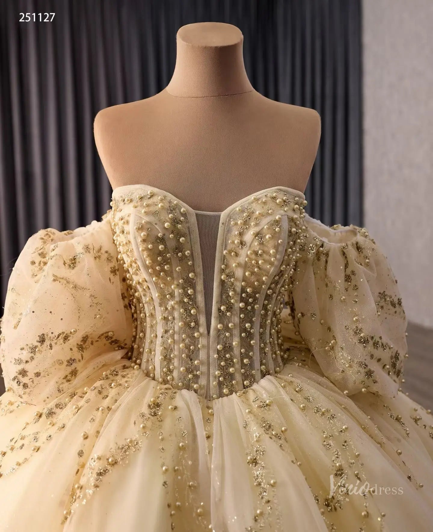 251127 1米-Quinceanera Dresses 2026-Viniodress-Champagne-Custom Size – Add Measurements in Cart-