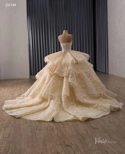 251149 80cm-Quinceanera Dresses 2026-Viniodress-Champagne-Custom Size – Add Measurements in Cart-