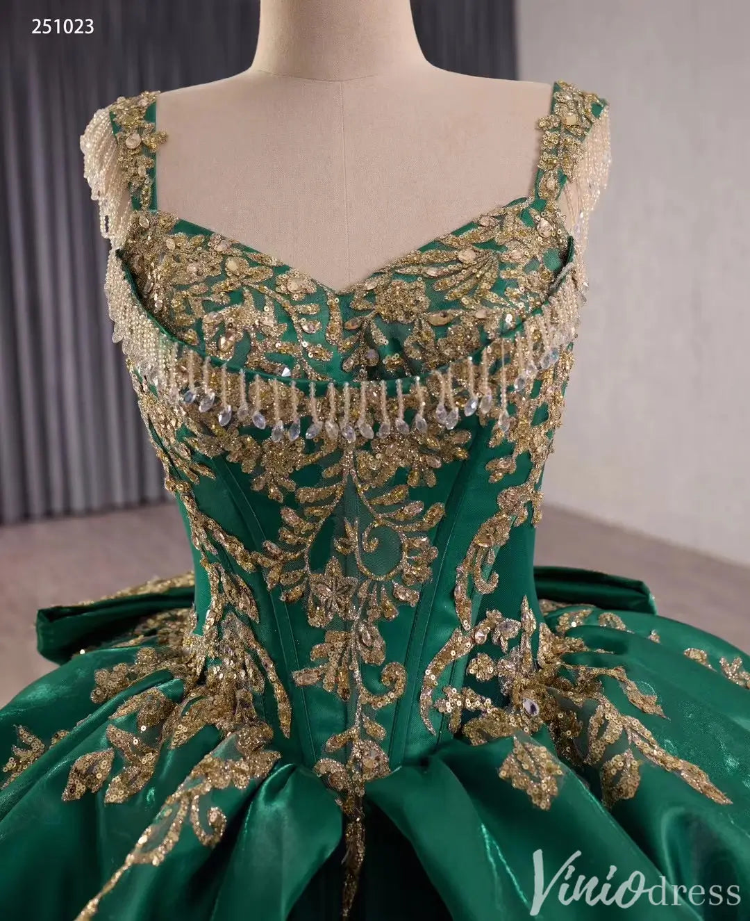 Cinderella Blue and Gold Quinceañera Dress with Overskirt and Rosettes – Style 251023-Quinceanera Dresses 2025 -Viniodress-Light Blue-Custom Size-