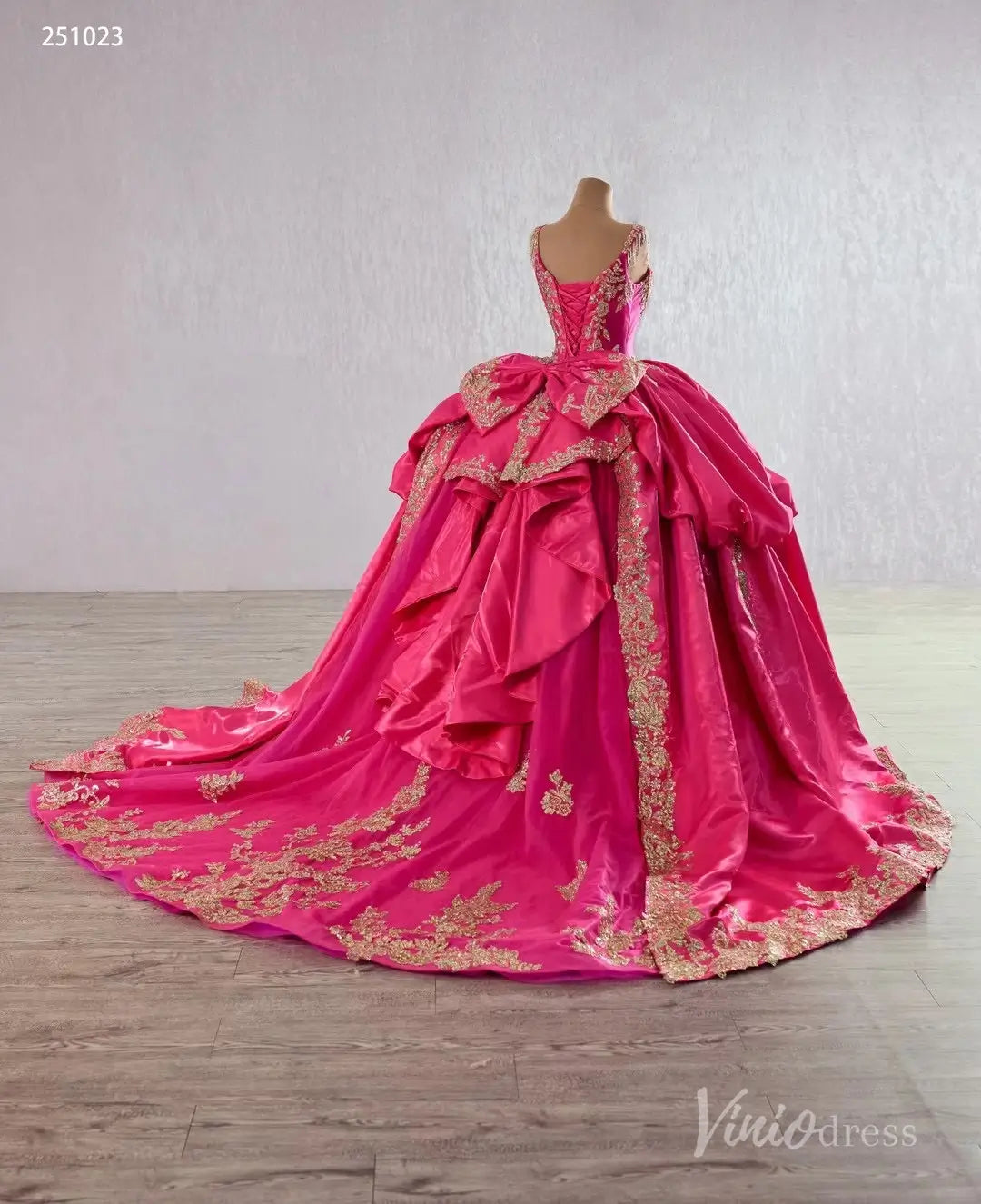 Cinderella Blue and Gold Quinceañera Dress with Overskirt and Rosettes – Style 251023-Quinceanera Dresses 2025 -Viniodress-Light Blue-Custom Size-