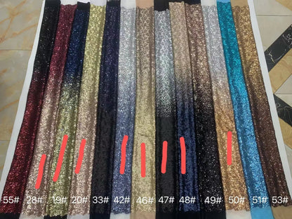 Classy and Vintage Ombre Sequin Ball Gowns Sparkly Quince Dresses FD1766 viniodress-prom dresses 2025 -Viniodress-Blue Silver-Custom Size-