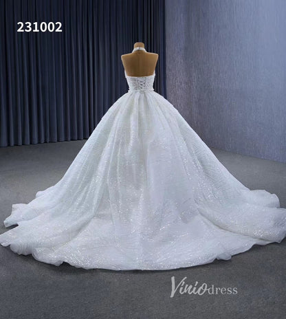 Convertible 2-piece Pearl Mermaid Wedding Dresses Pearl Ball Gowns 231002-wedding dresses 2025 -Viniodress-Ivory-Custom Size-