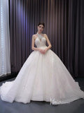 Convertible 2-piece Pearl Mermaid Wedding Dresses Pearl Ball Gowns 231002
