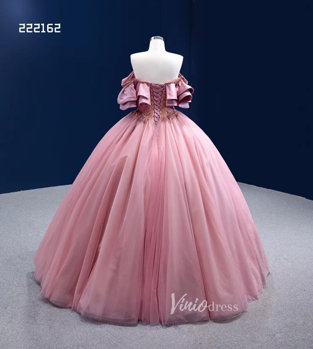 Convertible Pink Sweet 16 Dress Cinderella Ball Gown Debut Dresses 222162-Quinceanera Dresses 2025 -Viniodress-Pink-Custom Size-