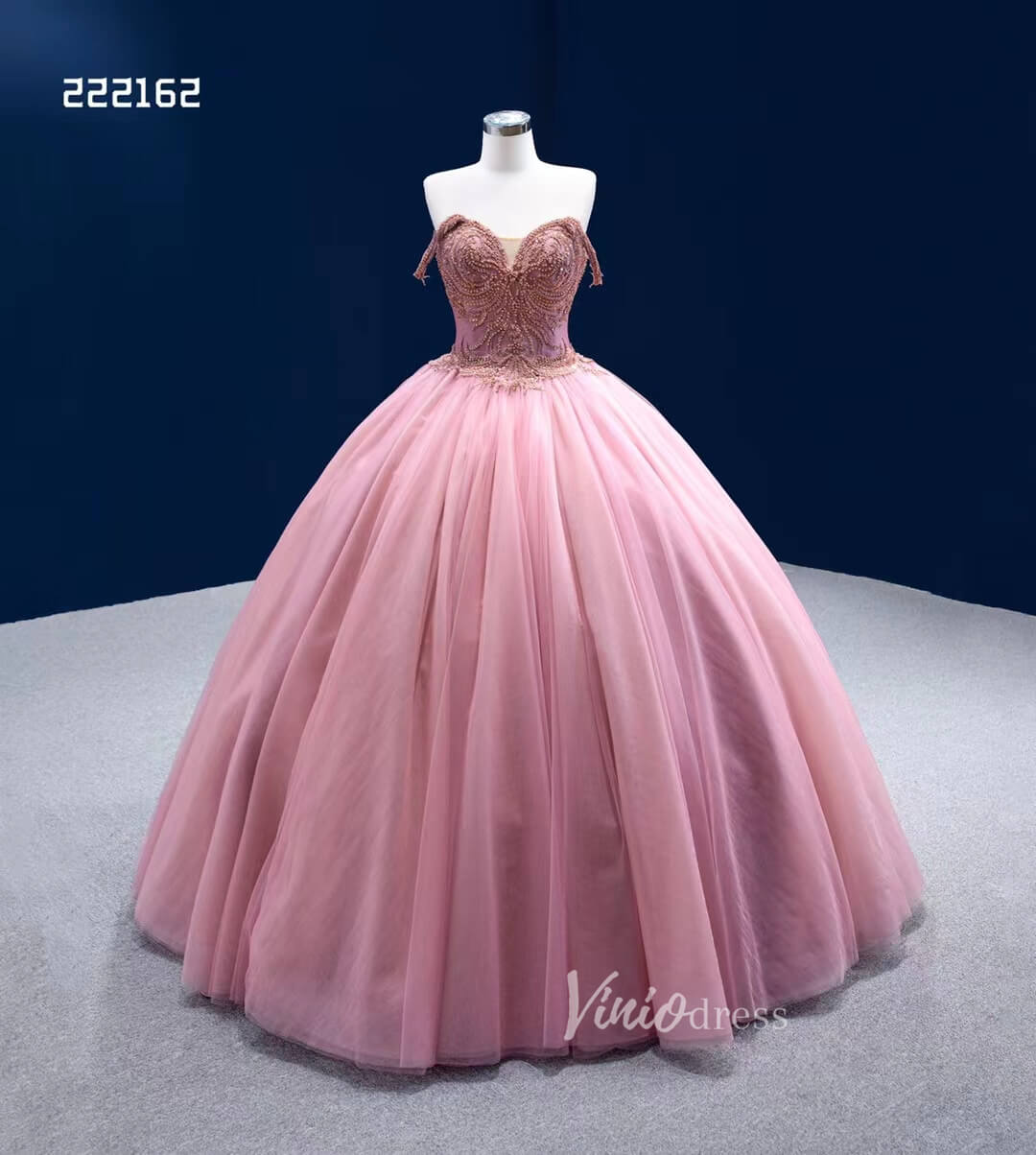 Convertible Pink Sweet 16 Dress Cinderella Ball Gown Debut Dresses 222162-Quinceanera Dresses 2025 -Viniodress-Pink-Custom Size-