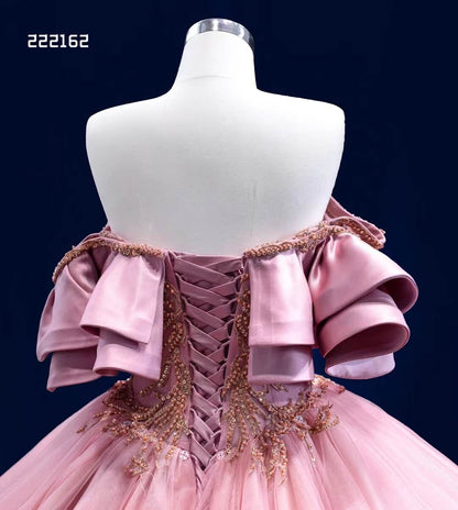 Convertible Pink Sweet 16 Dress Cinderella Ball Gown Debut Dresses 222162-Quinceanera Dresses 2025 -Viniodress-Pink-Custom Size-