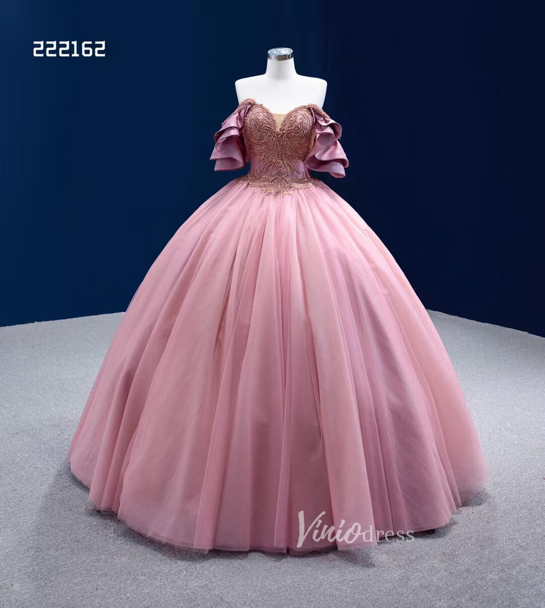 Convertible Pink Sweet 16 Dress Cinderella Ball Gown Debut Dresses 222162-Quinceanera Dresses 2025 -Viniodress-Pink-Custom Size-